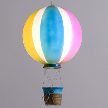 Scandinavian Modern 1-Light Hot Air Balloon Pendant Light, Iron & Acrylic