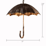 Vintage Industrial 5-Light Umbrella Chandeliers – Retro-Style Ceiling Lighting