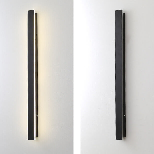 Retro Outdoor LED Wall Sconce Lamp - Waterproof Rectangular Strip Light