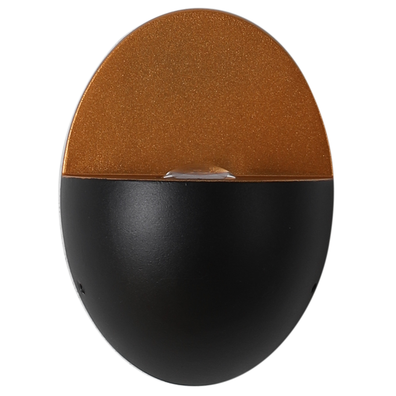 Sleek Modern Oval Aluminum Outdoor LED Wall Sconce Lamp – Waterproof
