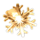 Colorful Snowflake LED String Lights, 20-LED Outdoor Waterproof Christmas Decor