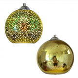 Modern 3D Colorful Fireworks Glass Pendant Light – 1-Light Dome Pendant Fixture