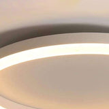 Nordic Minimalist Circular Ring LED Flush Mount Ceiling Light with Iron & Acrylic