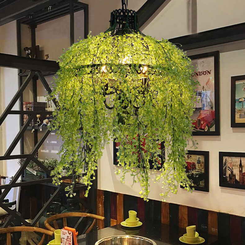 Creative Plant Vine 3-Light Chandelier – Decorative Indoor Lighting Fixture