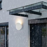 Sleek Round 1-Light LED Wall Sconce for Indoor & Outdoor Use – Minimalist Design