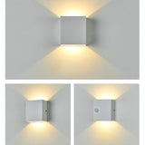 Contemporary Square LED Wall Sconce with Body Sensor – Modern Minimalist Lighting
