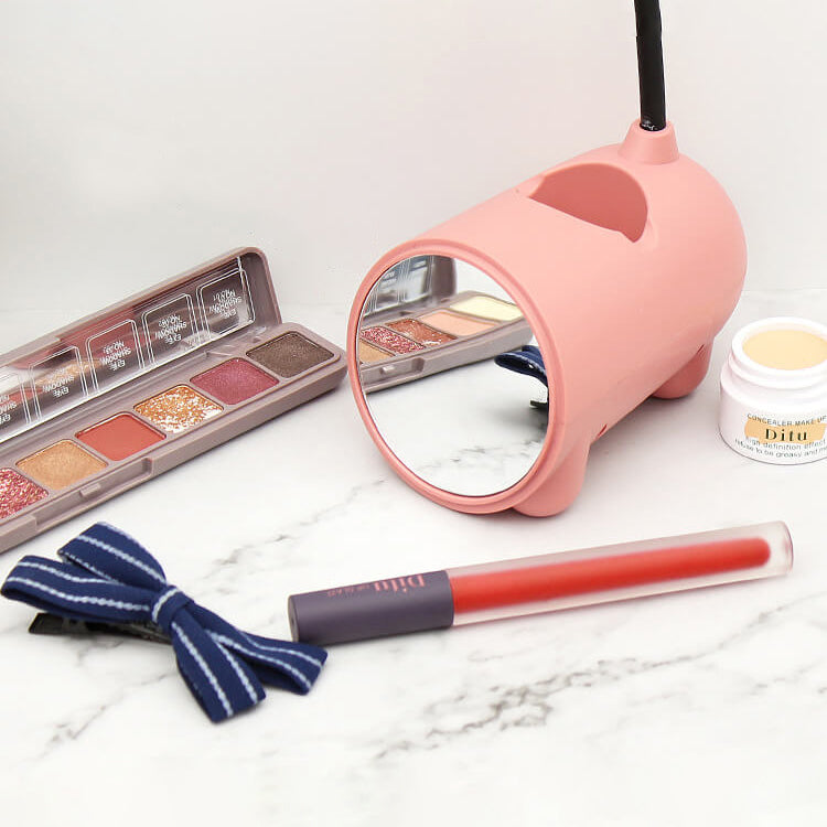 Cute Cartoon Rabbit LED Touch Desk Lamp with USB Pen Holder