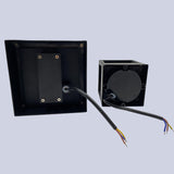 Modern Minimalist Waterproof Square LED Outdoor Wall Sconce Lamp - Aluminum & Acrylic, Garden
