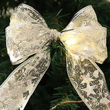 Christmas LED Copper Wire Ribbon Lights - Bow-Tie Style Flexible String Lights for Festive Decor, Props, and Holiday Cheer