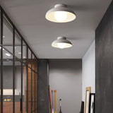 Japanese Wabi-Sabi Iron & Glass 1-Light Semi-Flush Mount Fixture