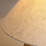 Modern Shabby Chic Cone Fabric Ceramic Jar Table Lamp – 1-Light, Perfect for the Bedroom