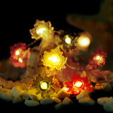 Modern Thanksgiving Maple, Acorn & Pumpkin Decor with 30 LED String Lights
