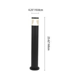 Modern Industrial Aluminum LED Column Garden Light – Waterproof Landscape Lighting for Lawn & Garden