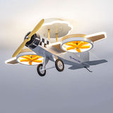 Adorable Cartoon Airplane LED Kids Ceiling Light - Iron & Acrylic, Semi-Flush Mount