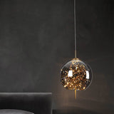 Sleek Contemporary Scandinavian Glass Cylinder Oval 1-Light Pendant for Bedroom