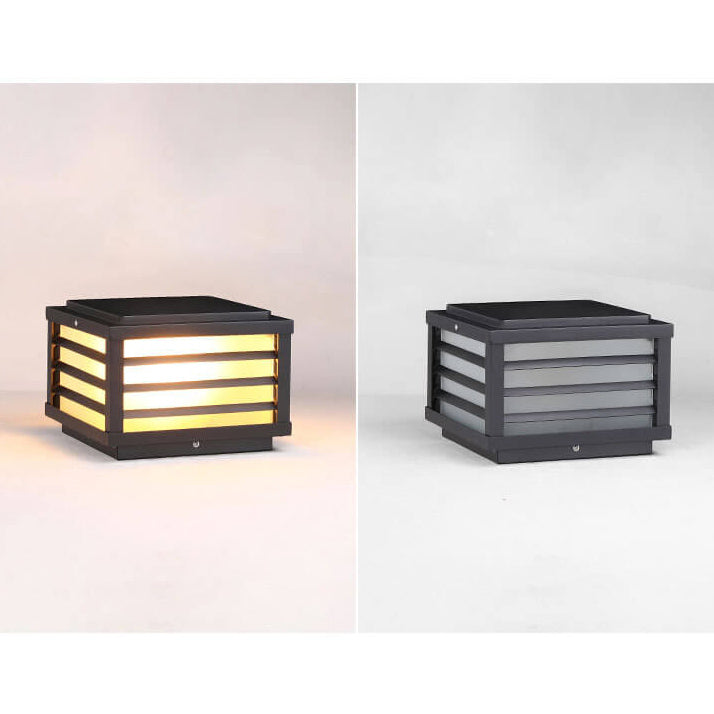 Solar Square Post Cap Light - Outdoor Waterproof Patio Lighting