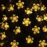 Solar-Powered LED Sakura Fairy Lights – Waterproof Outdoor Garden String Lights