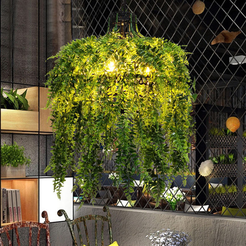 Creative Plant Vine 3-Light Chandelier – Decorative Indoor Lighting Fixture