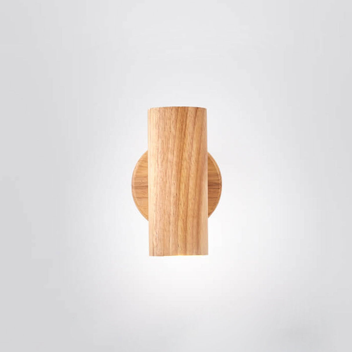 Modern Minimalist Wood Track Spotlight Wall Sconce - 1, 2, or 3 Light Heads