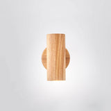 Modern Minimalist Wood Track Spotlight Wall Sconce - 1, 2, or 3 Light Heads