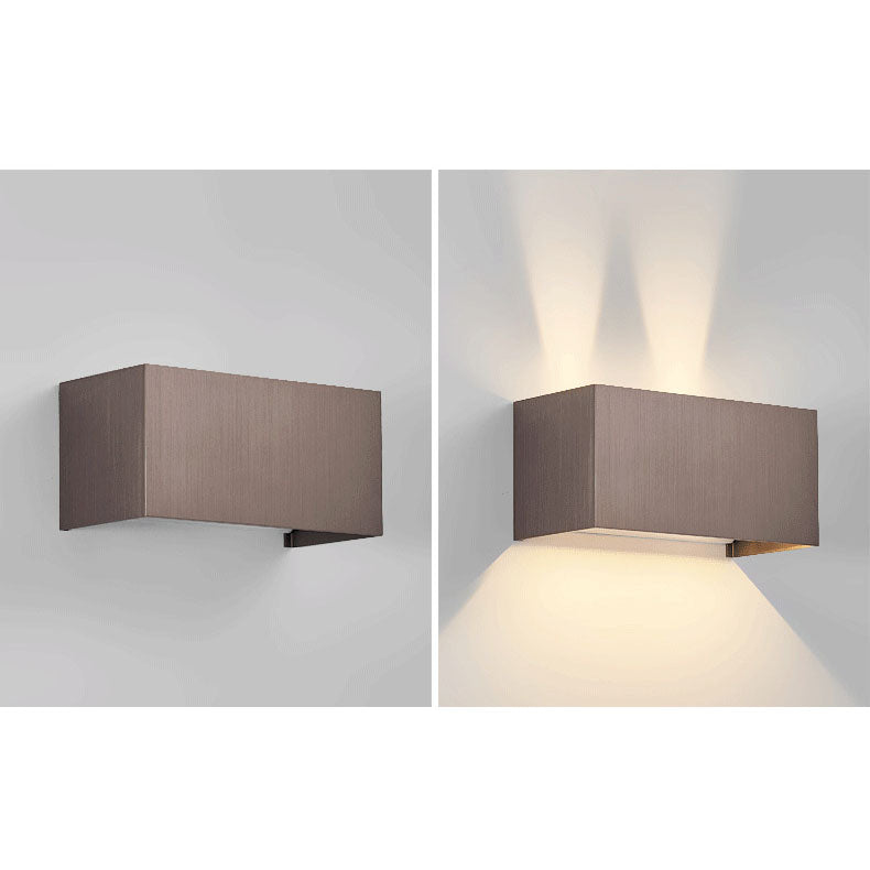 Nordic Minimalist Aluminum LED Reading Wall Sconce - Adjustable Square Beam Lamp