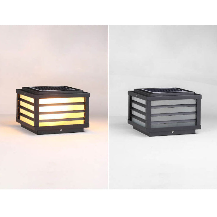 Solar Square Post Cap Light - Outdoor Waterproof Patio Lighting