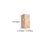 Yellow Travertine LED Wall Sconce – Modern Minimalist, Square-Rectangular Design for Outdoor Patio