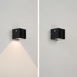 Sleek Black Rectangular Solar LED Outdoor Wall Light — Die-Cast Aluminum