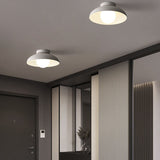 Japanese Wabi-Sabi Iron & Glass 1-Light Semi-Flush Mount Fixture