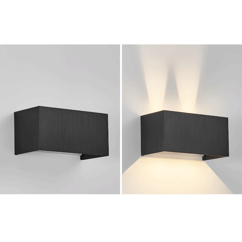 Nordic Minimalist Aluminum LED Reading Wall Sconce - Adjustable Square Beam Lamp