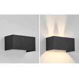 Nordic Minimalist Aluminum LED Reading Wall Sconce - Adjustable Square Beam Lamp