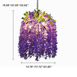 Industrial Colorful Flower Globe Chandeliers - 1/3/5-Light Options