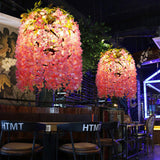 Industrial Colorful Flower Globe Chandeliers - 1/3/5-Light Options