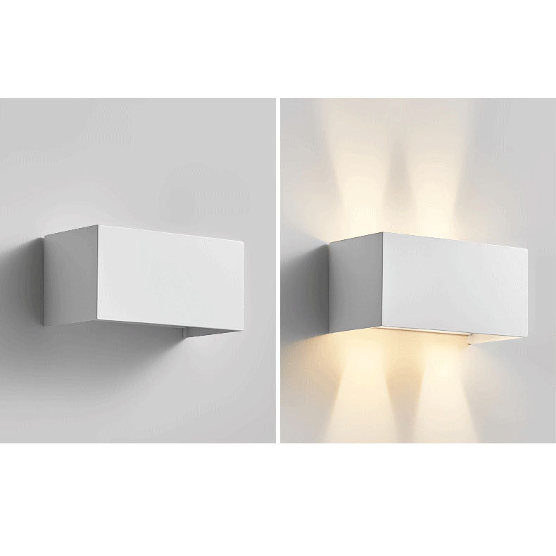 Nordic Minimalist Aluminum LED Reading Wall Sconce - Adjustable Square Beam Lamp