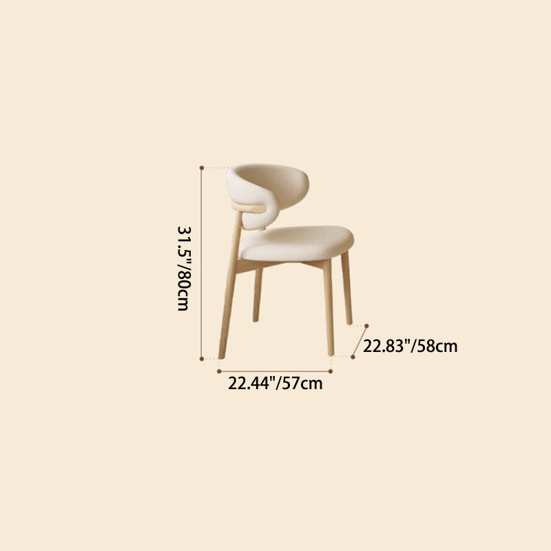 Traditional Japanese Elliptical Ash Wood Dining Table & Faux Leather Chair Set - Oak Finish, Seats 4-6