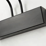 Nordic Solid Wood Vanity Light with Curved Arm — Long LED Wall Sconce