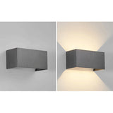 Nordic Minimalist Aluminum LED Reading Wall Sconce - Adjustable Square Beam Lamp