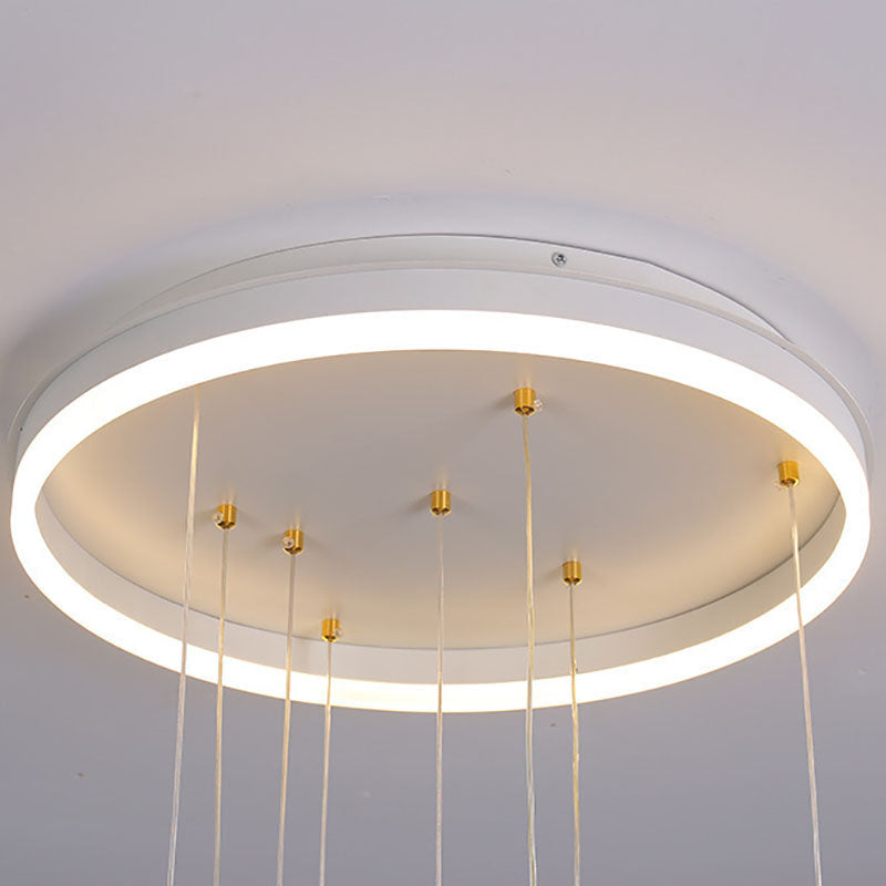 Modern Scandinavian Space Planet LED Kids Flush Mount Ceiling Light with Round Acrylic Glass Shade – Ideal for Bedroom
