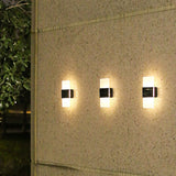 Courtyard Waterproof Acrylic LED Solar Wall Sconce Lamp - Modern Outdoor Lighting