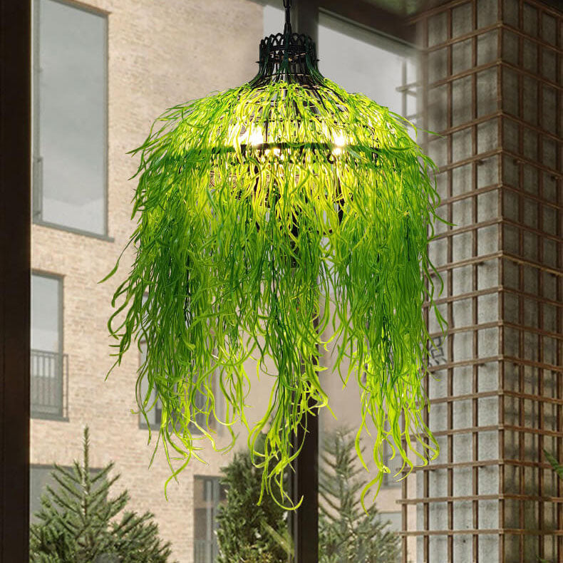 Creative Plant Vine 3-Light Chandelier – Decorative Indoor Lighting Fixture