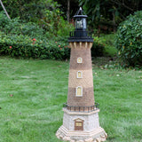 Creative Solar Rotating Tower LED Garden Light – Resin Landscape Decor for Yard & Patio