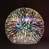 Modern Creative 3D Colorful Fireworks Glass Dome Island Light Chandelier - 2/3-Light