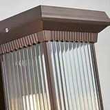 Modern Minimalist Waterproof Outdoor Wall Sconce - Rectangle Aluminum & Glass, 1/2 Light, Perfect for Garden