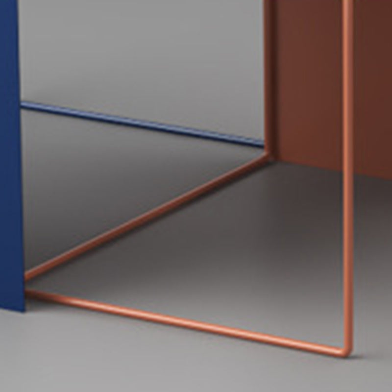 Sleek Modern Minimalist Square Iron Nesting Side Table for Living Room