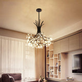 Crystal 13-19 Light Dandelion Shade Chandeliers – Elegant Crystal Pendant Lighting