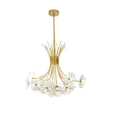 Crystal 13-19 Light Dandelion Shade Chandeliers – Elegant Crystal Pendant Lighting