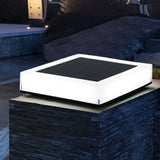 Modern Solar RGB Square Post Head Light for Outdoor Garden & Landscape Lighting