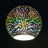 Modern Creative 3D Colorful Fireworks Glass Dome Island Light Chandelier - 2/3-Light