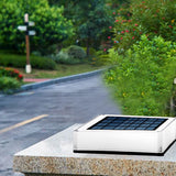 Modern Solar Flat-Square Fence Post Light - Waterproof Landscape Lighting