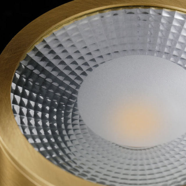 Nordic Light Luxury All-Copper Ultra-Thin LED Flush-Mount Ceiling Light